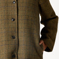 ABRIGO CUELLO PICO CUADRO GREEN