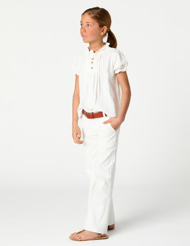 PUFF SLEEVE T-SHIRT WHITE