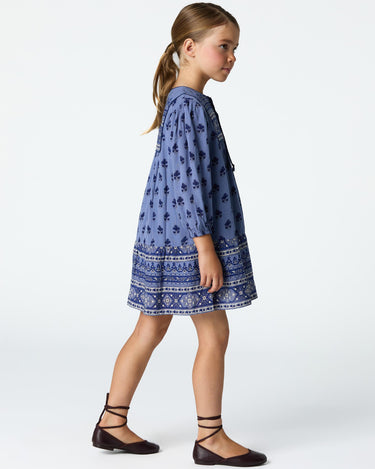 DRESS PRINT BUTI BLUE