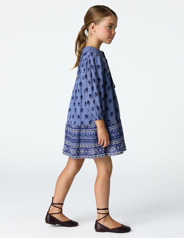 DRESS PRINT BUTI BLUE