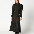 BLAZER CRUCE BOTONES RAYA ANTRACITA