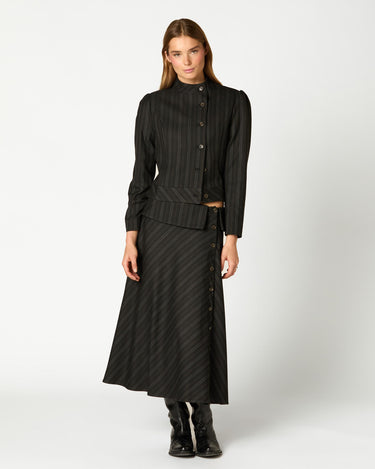 BLAZER CRUCE BOTONES RAYA ANTRACITA
