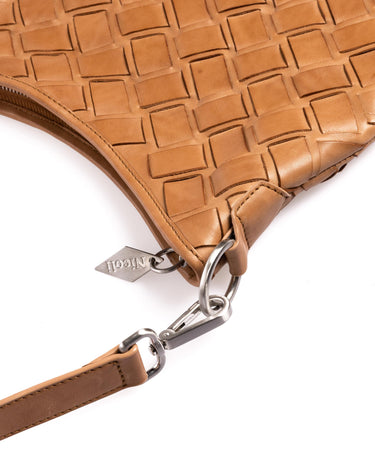 BOLSO PEQUEÑO TRENZADO SAND