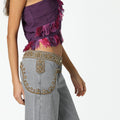 PANTALON CANESU BORDADO GREY