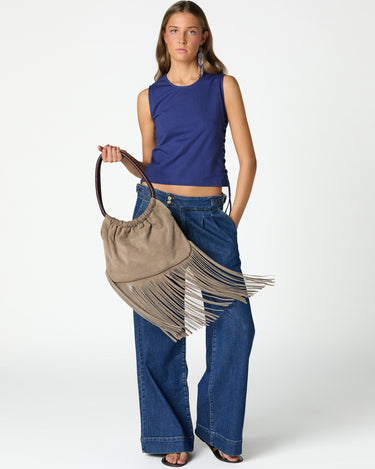 BIG BLUE SIDE LACE T-SHIRT