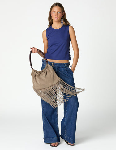 BIG BLUE SIDE LACE T-SHIRT