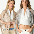 IRON GREY CROCHET SHAWL