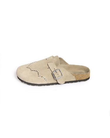 STUDDED SUEDE CLOG