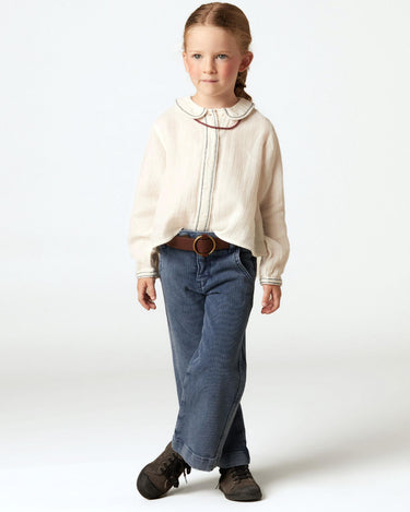 HERRINGBONE EMBROIDERED SHIRT
