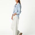 BEIGE CARGO POCKET TROUSERS