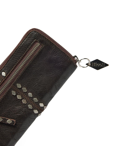 CARTERA TACHAS ROMBO BROWN