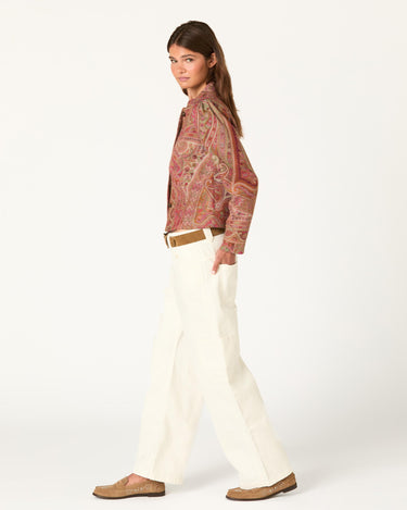 ECRU TWILL CHINO TROUSERS