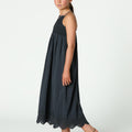 CHARCOAL STRAPPY DRESS