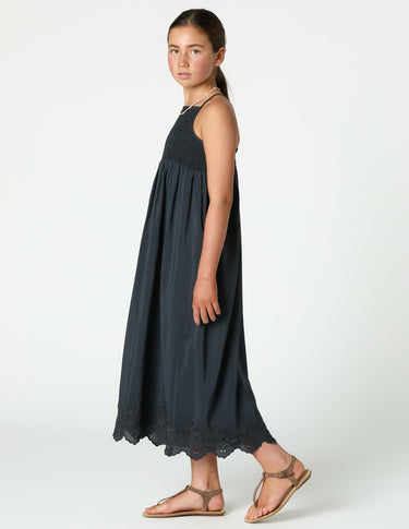 CHARCOAL STRAPPY DRESS