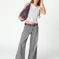 GREY TROUSERS SIDE BUTTONS