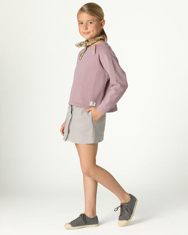 RUFFLED SKIRT IRON GREY