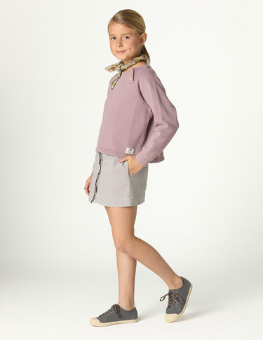 RUFFLED SKIRT IRON GREY