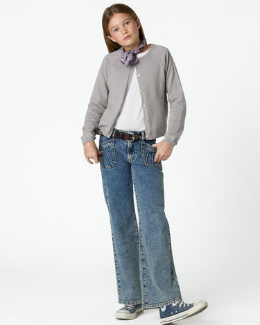 BLUE TROUSERS POCKETS SEAMS