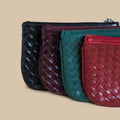 BRAIDED BROWN PURSE