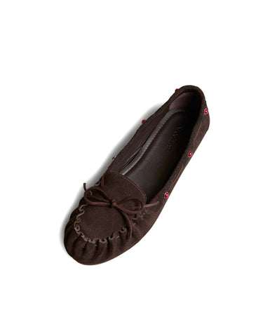 SUEDE LOAFER WITH STUDS