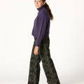 CURRY FLORAL CORDUROY PANTS