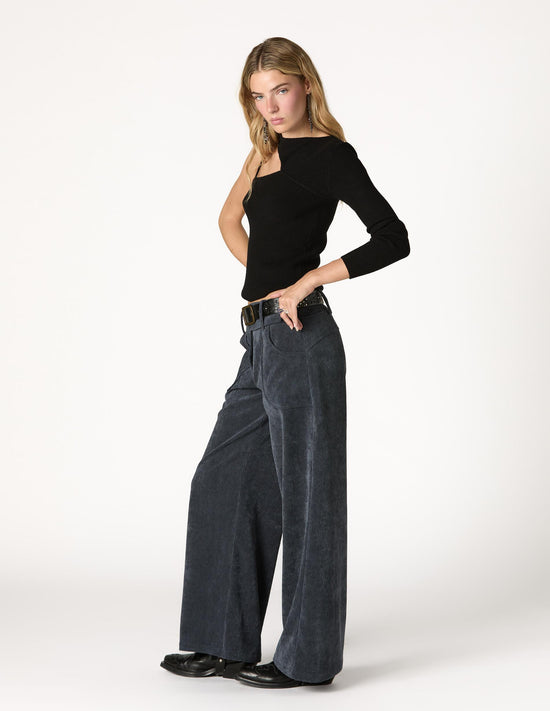 PANTALÓN PANA BOLSILLO REDONDO BLUE