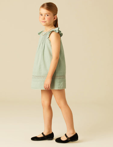 VESTIDO JARETAS VOLANTE VERDE