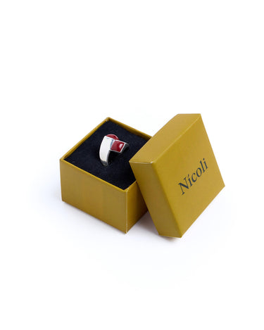 ANILLO GEOMÉTRICO CHILI PLATEADO