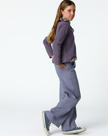 PURPLE STRIPED T-SHIRT