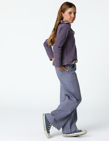 PURPLE STRIPED T-SHIRT