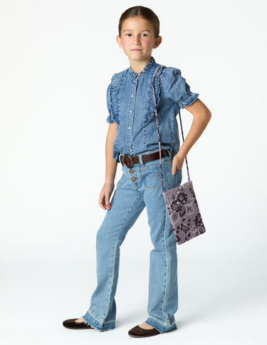 PANTALÓN CAMPANA VAQUERO AZUL