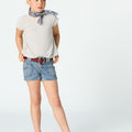STRIPED WAVE T-SHIRT