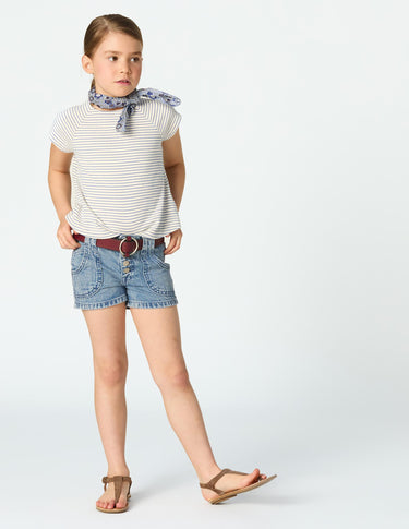 STRIPED WAVE T-SHIRT
