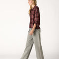 BLACKBERRY CHECK EMBROIDERED SHIRT