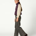 CHALECO CUELLO VUELTO PLUM