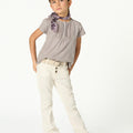 IRON GREY RUCHED T-SHIRT
