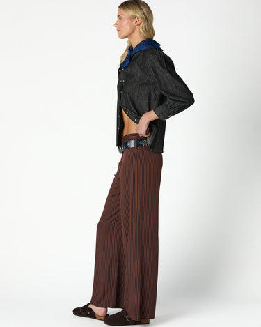PANTALON RAYAS MARRONES