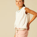 SHORT BOTONES ROSA