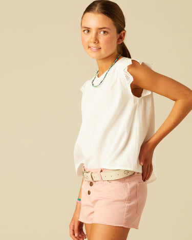 SHORT BOTONES ROSA