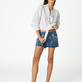 RAW DRAWSTRING LACE SHIRT