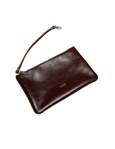 BROWN TWILL STUDENT BAG