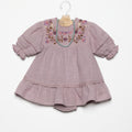 VESTIDO BORDADO FLOR SMOKE