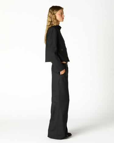 PANTALÓN BOLSILLOS PIPING AZUL