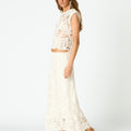 WHITE LACE SKIRT