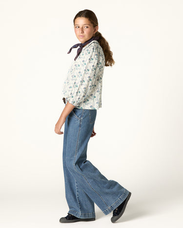CAMISA BRIGHT FLOWERS BLUE