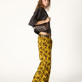 CURRY FLORAL CORDUROY PANTS