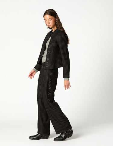 CHAQUETA RAYA DIPLOMATICA TACHA BLACK
