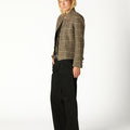 BLAZER AUSTRÍACA CUADROS MARRON