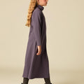 STRIPED ROLL NECK DRESS