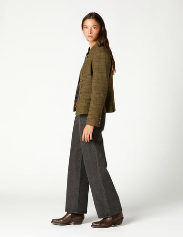 BLAZER AUSTRIACA CUADROS VERDE